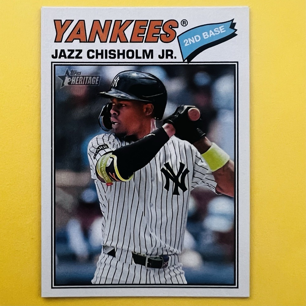 2026 Topps Heritage Baseball Jazz Chisholm Jr. #196 New York Yankees